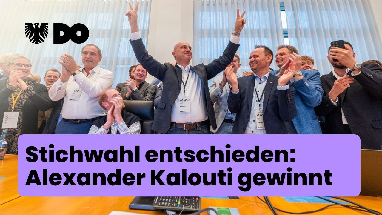 Stichwahl in Dortmund entschieden: Alexander Kalouti gewinnt