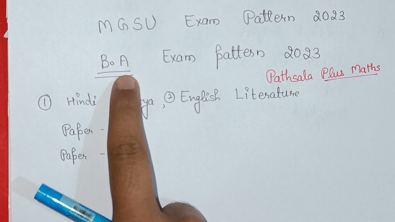 mgsu exam pattern 2023 | mgsu new exam pattern