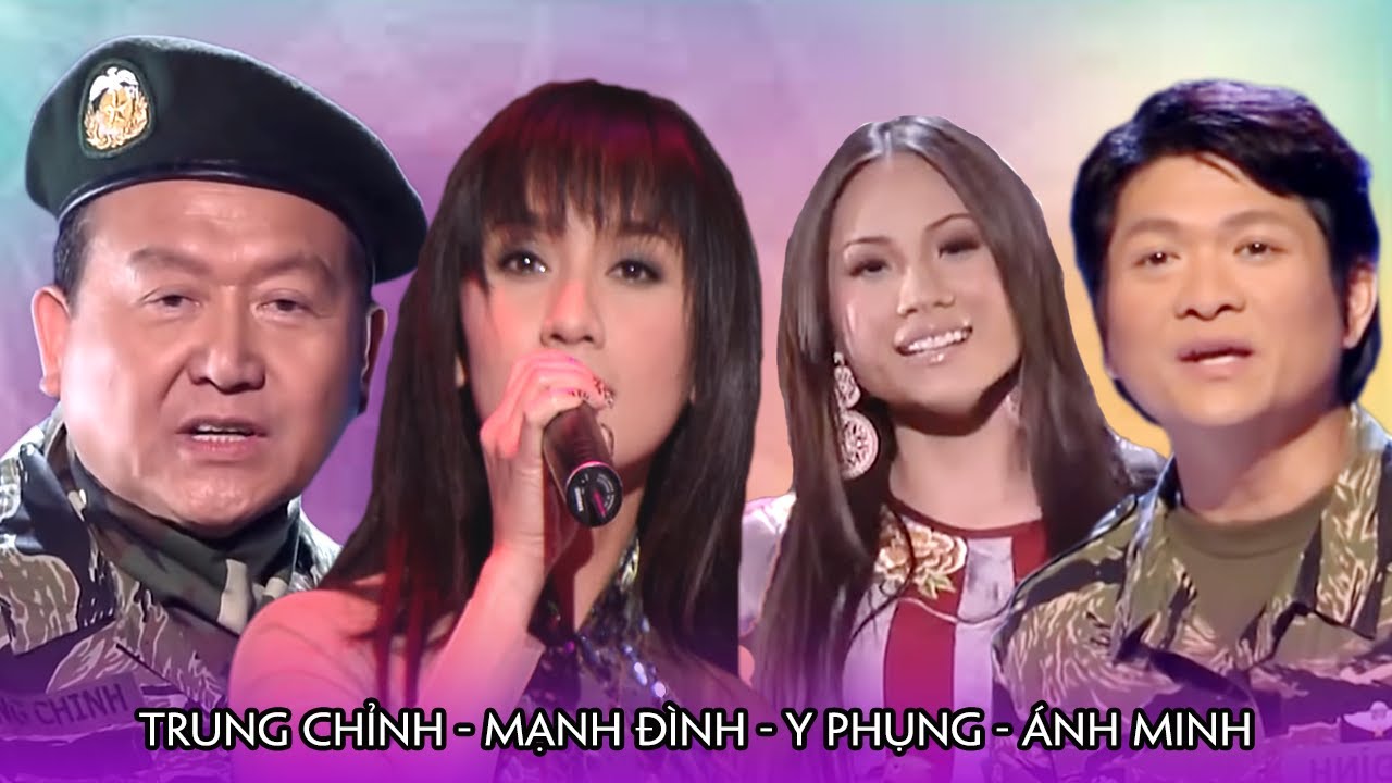 Trung Chỉnh, Mạnh Đình, Y Phụng, Ánh Minh - LK Em Hậu Phương Anh Tiền Tuyến, Đám Cưới Nhà Binh