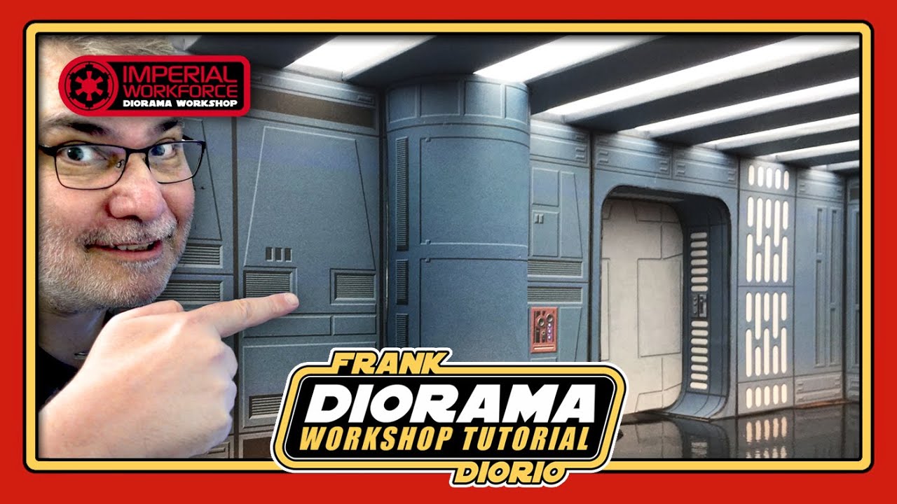 How to Build a Death Star Diorama (DIY Star Wars hallways C Model)