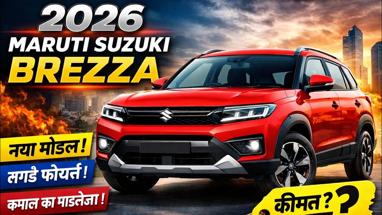 Brezza 2026 First Look 👀 | New Design, Features & Mileage