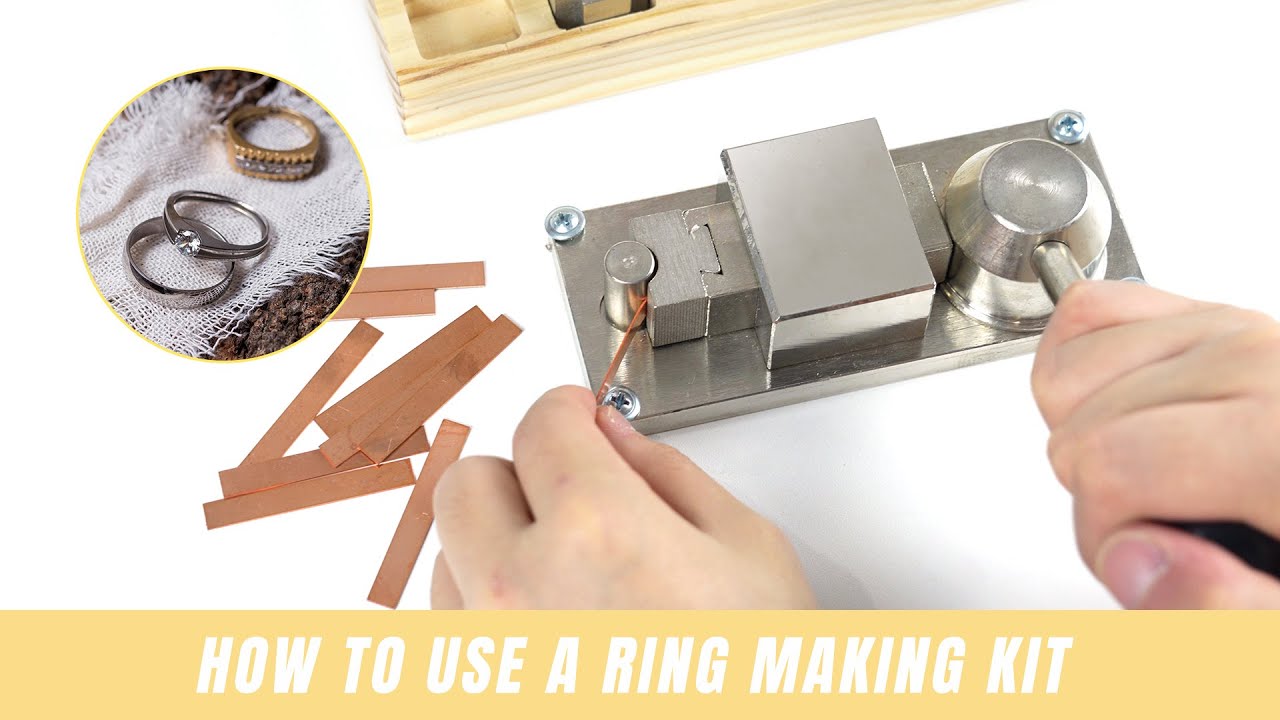 Easy ring making kit, DIY ring metal bender, ring making experience for beginners