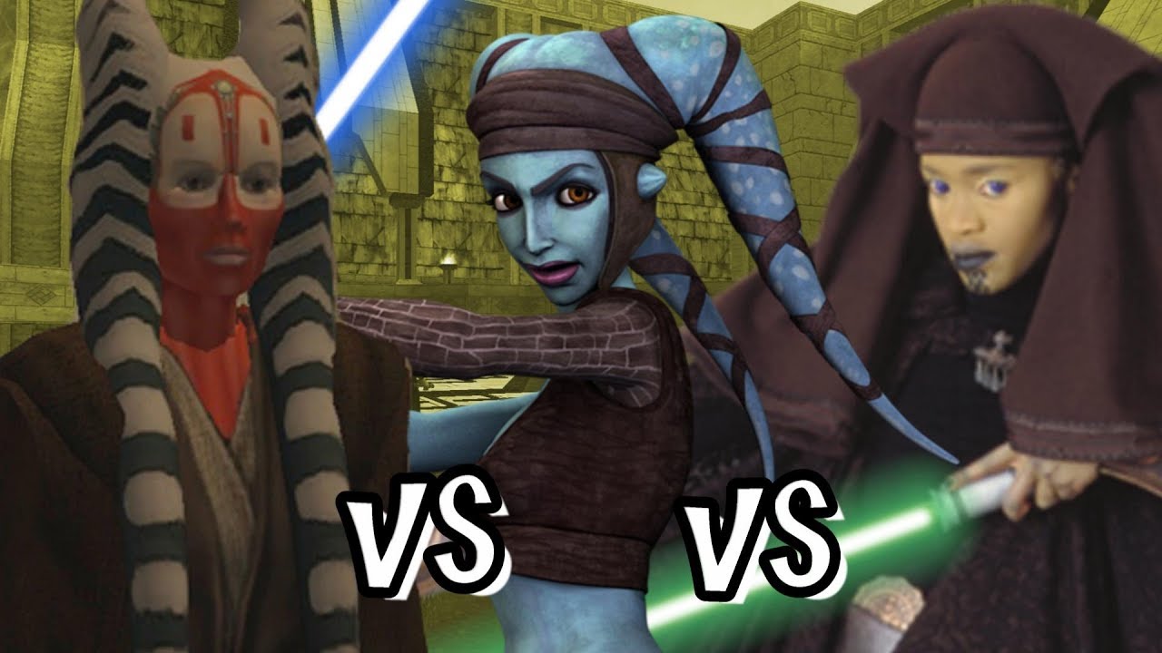Shaak Ti vs Luminara vs Aayla Secura - 3 Way Ai Battle