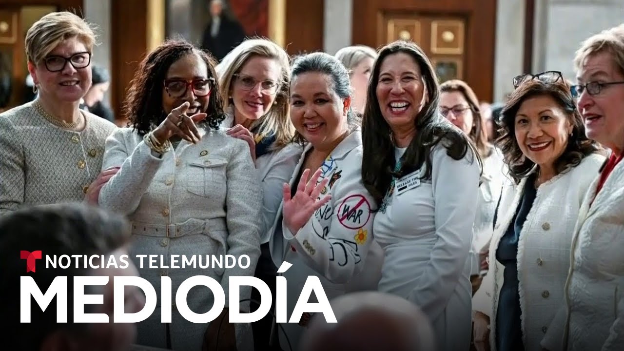 Por esta razón congresistas demócratas vistieron blanco en el discurso de Trump | Noticias Telemundo