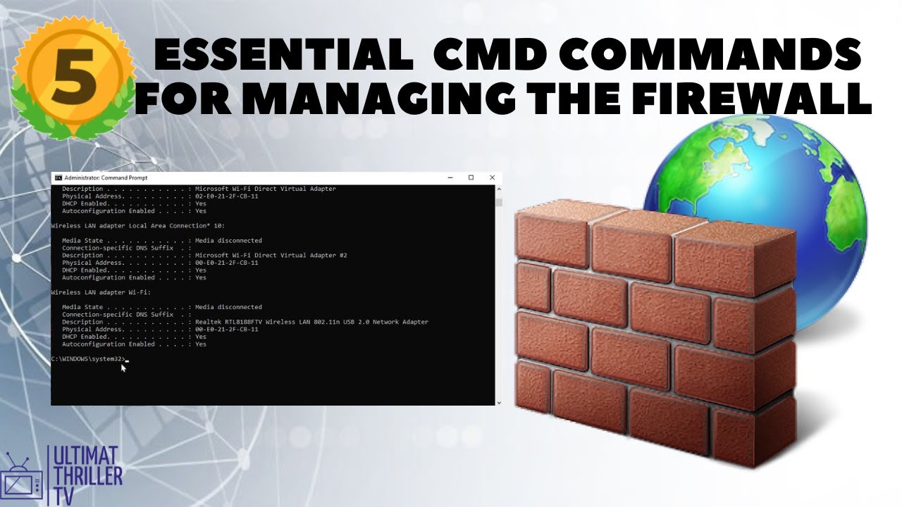 5 команд CMD для управления брандмауэром