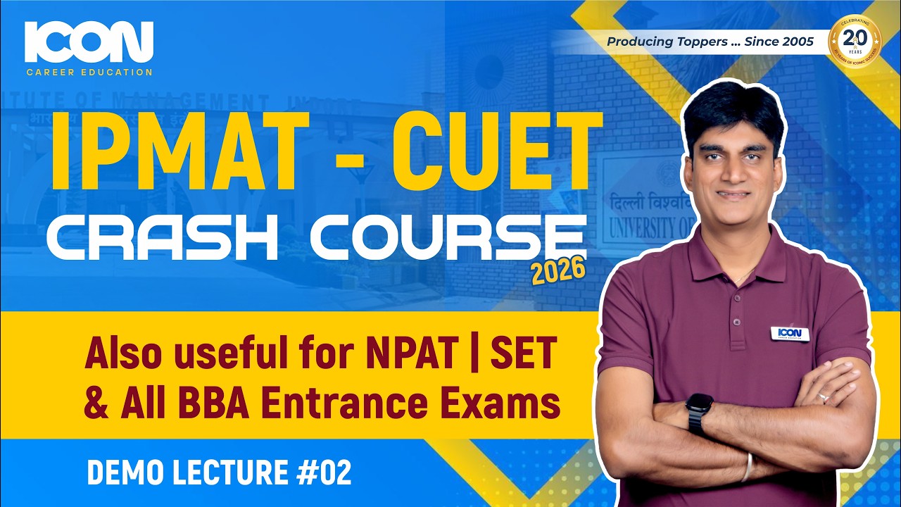 English  Demo Lecture  Part 2 | IPMAT + CUET Crash Course |