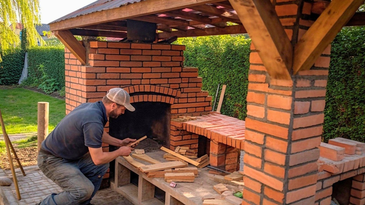 Строительство Удивительной DIY Террасы На Заднем Дворе С Мангалом Шаг За Шагом  | by @master4life