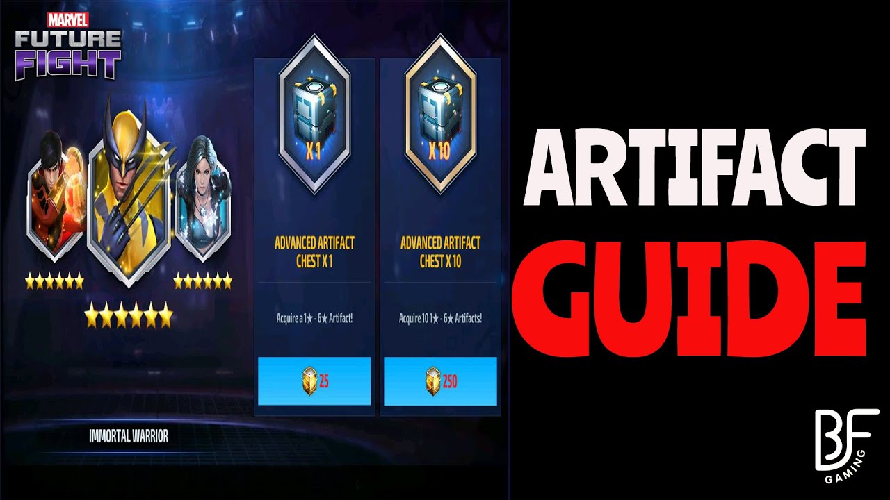 ARTIFACT GUIDE FOR BEGINNERS | Marvel Future Fight!