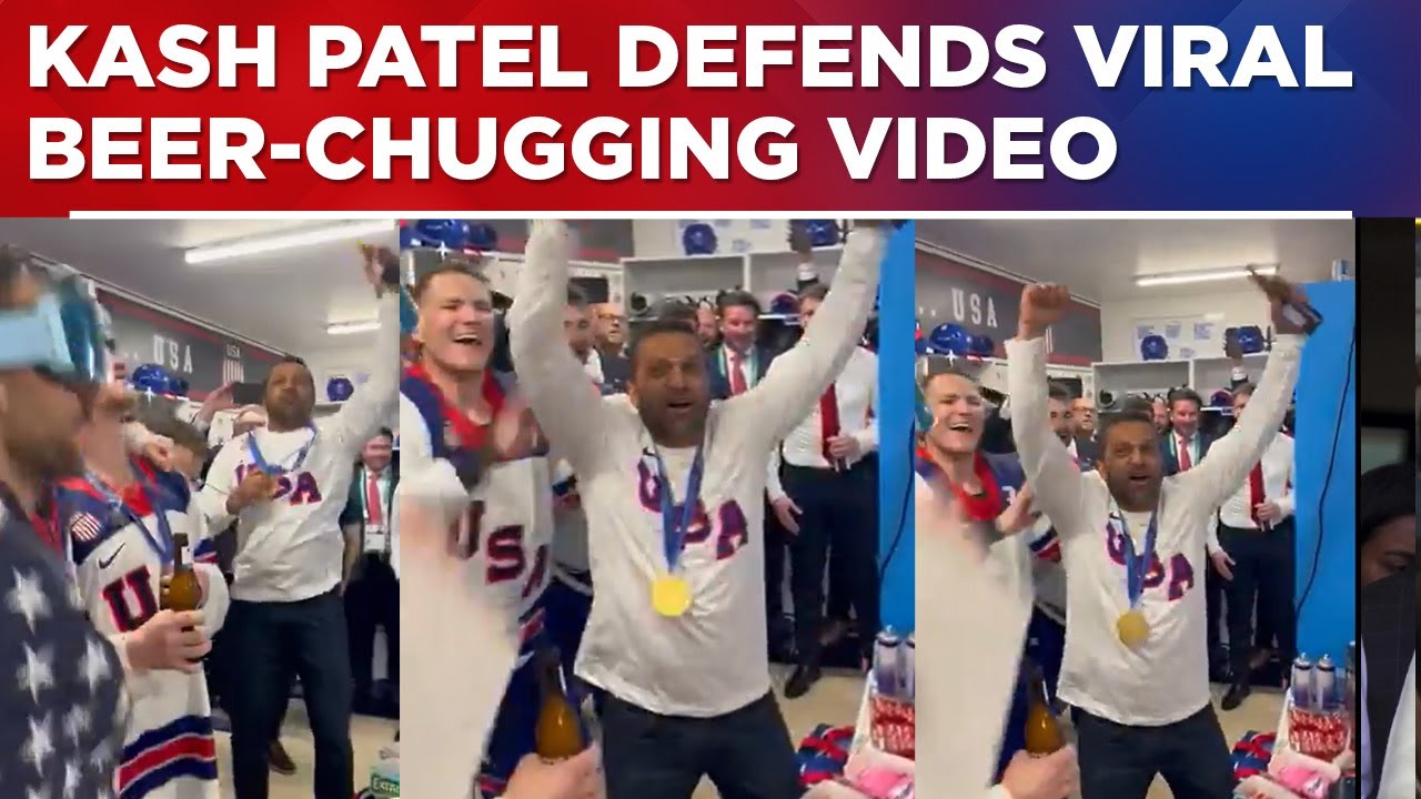 FBI Director Under Fire After Viral Beer-Chugging Video From Italy, Kash Patel Defends Viral Video