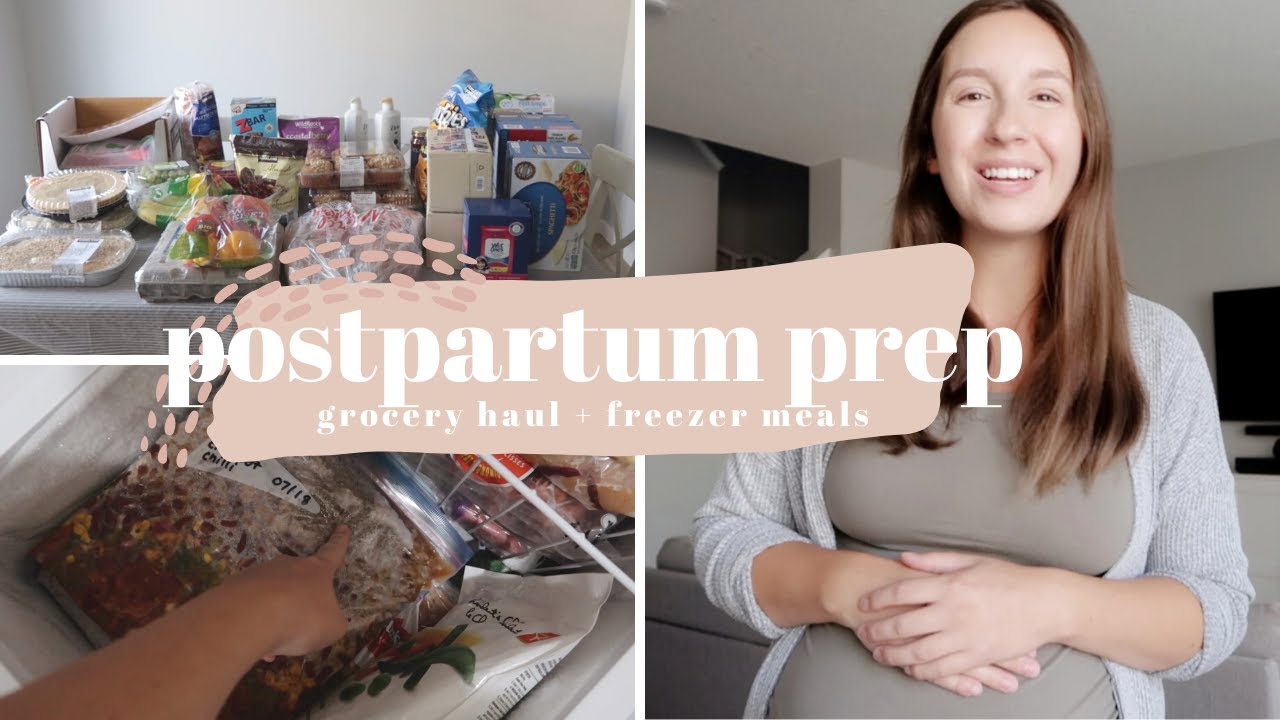 POSTPARTUM PREP | Grocery Haul + Freezer Meals (36 Weeks Pregnant)