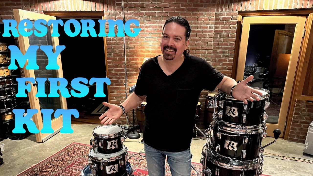 RESTORING AND RECORDING MY FIRST SET OF DRUMS!