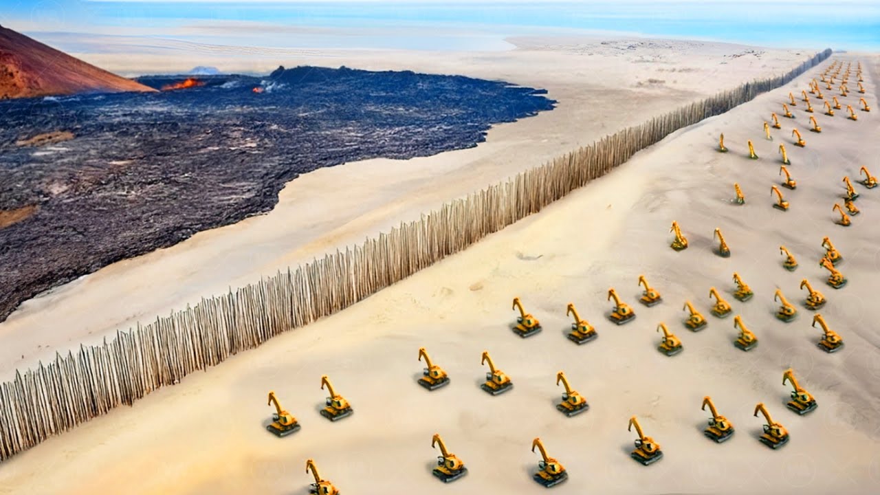 They've Been Pouring Billion Tons Of Salt Water on a Volcano For 160 Days