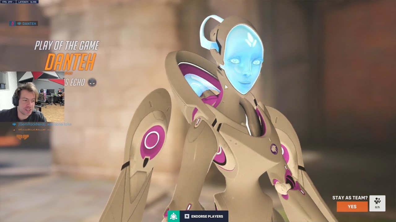 TOP 500 ECHO! POTG! DANTEH ECHO GAMEPLAY OVERWATCH 2 SEASON 15 TOP 500
