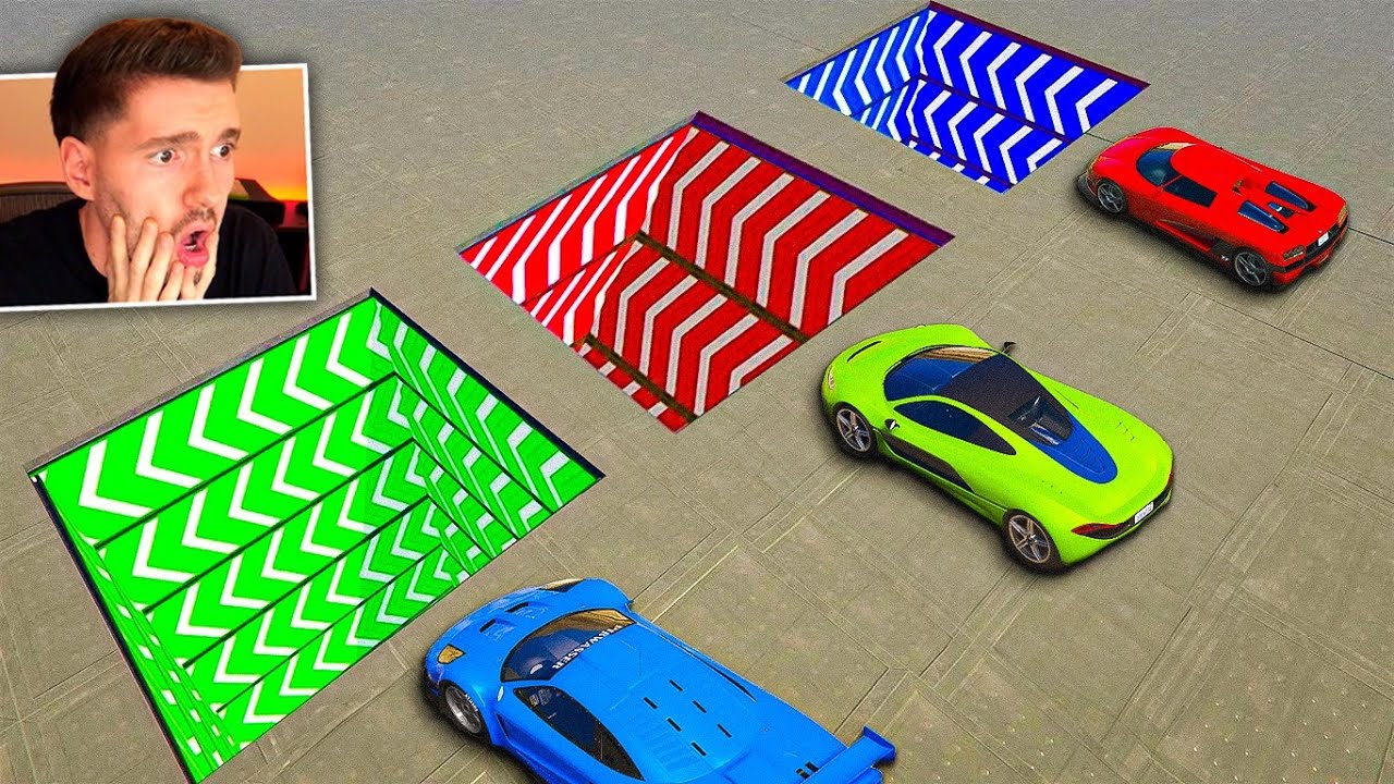 GTA V Online: 3x RGB (CORRIDA do TÚNEL DE NITRO TROLL)