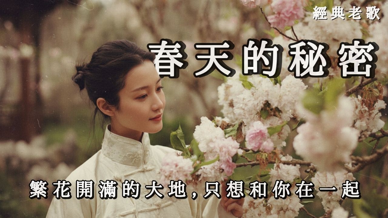 新歌上線 《春天的秘密》那些花開的聲音，都是我想妳的證明ㅣ90年代經典慢歌《The Secret of Spring》