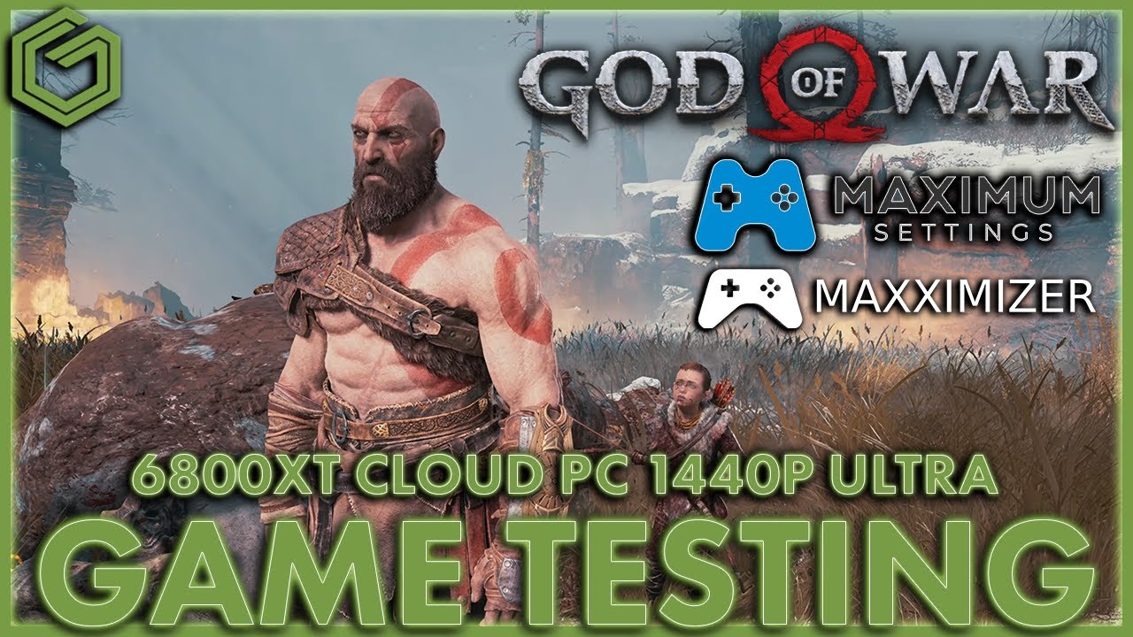 God of War PC - AMD 6800XT RYZEN 5900X ULTRA - Maximum Settings Cloud PC
