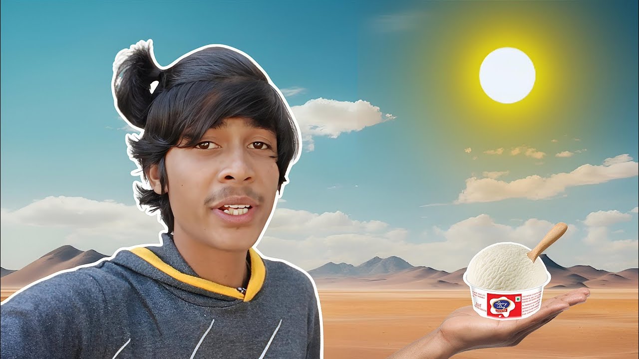 गर्मी में खाई ठंडी - ठंडी आइसक्रीम ! वाह 😍