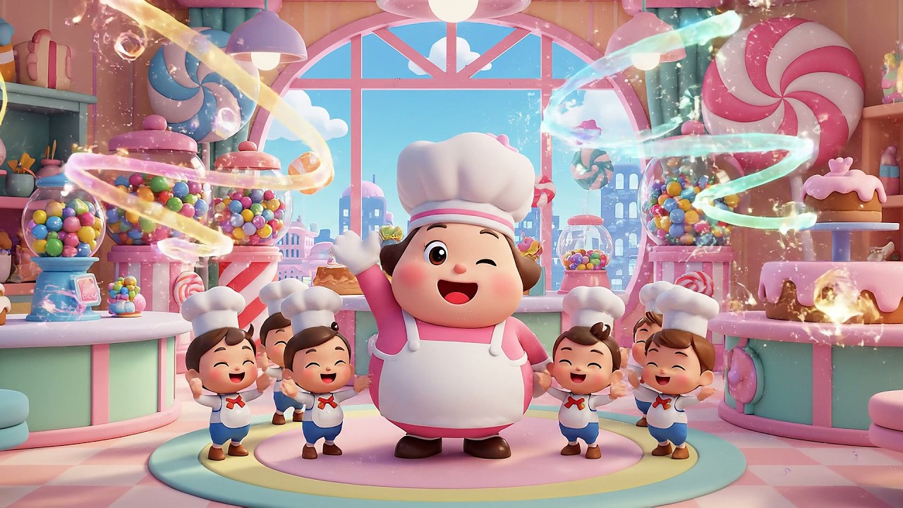 Pat-a-Cake Time Travel Bakery Adventure | Futuristic Kids Song & Nursery Rhymes