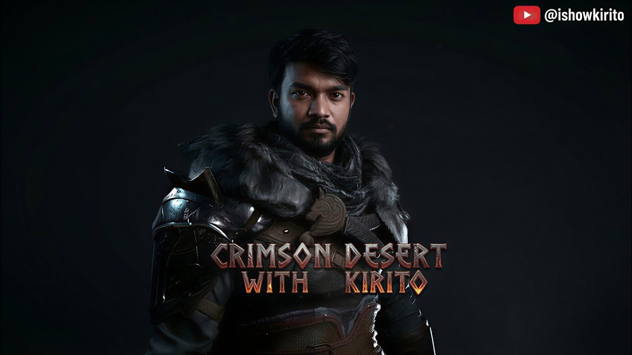 Crimson Desert LIVE: Kirito's Epic Journey Begins! 🎮 @ishowkirito (Portrait)