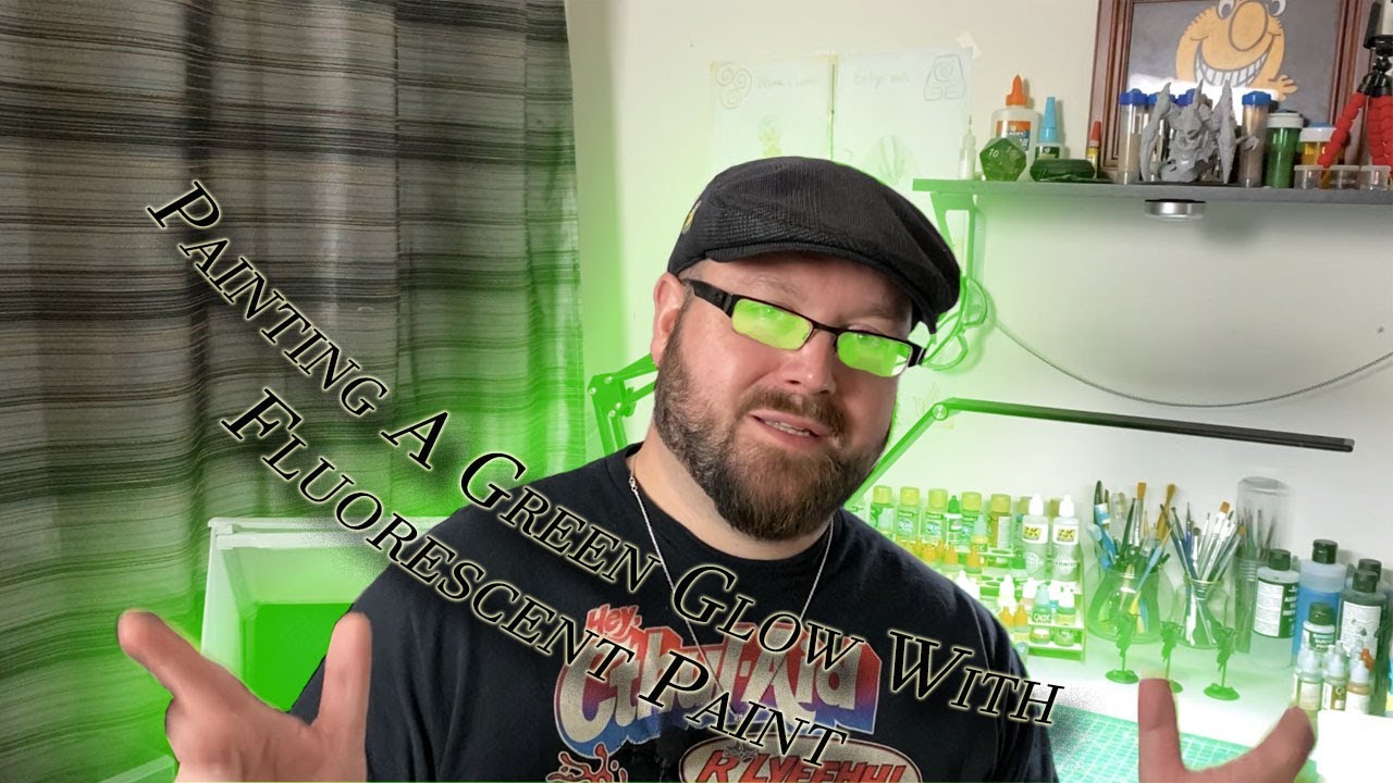 How to paint a green glow with fluorescent paint