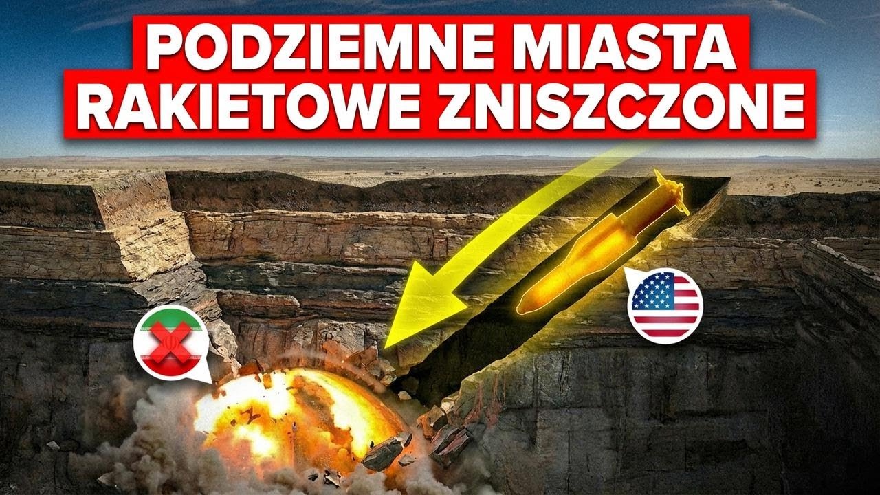 USA zmiotły tajne bunkry Iranu – niepowstrzymane bomby penetrujące zrównały je z ziemią!