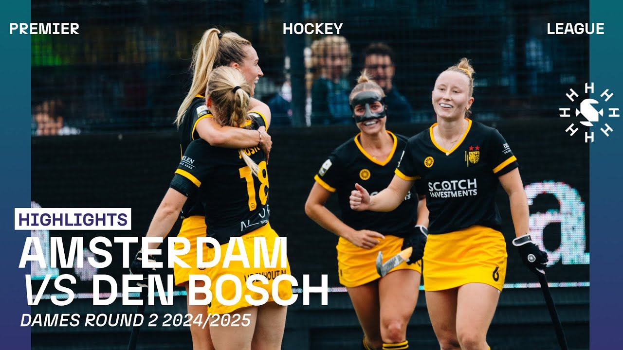 Amsterdam - Den Bosch 🏑 Tulp Hoofdklasse Dames ‘24/’25 RONDE 2 | Samenvatting