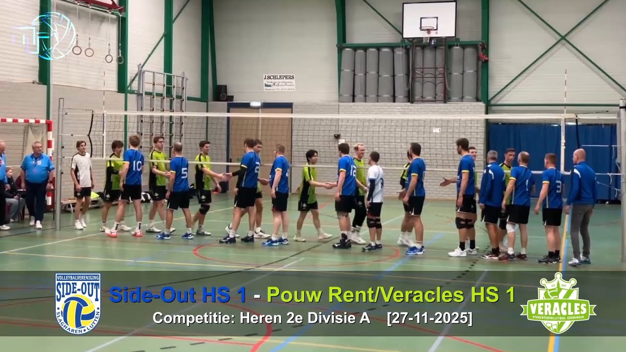 Volleybal Heren 2e Divisie A: Side-Out H1 - Pouw Rent/Veracles H1 [27-11-2025]
