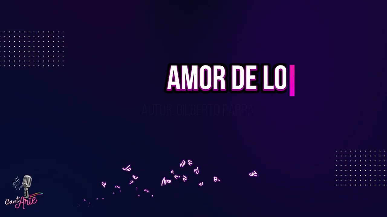 AMOR DE LOS DOS karaoke mujer