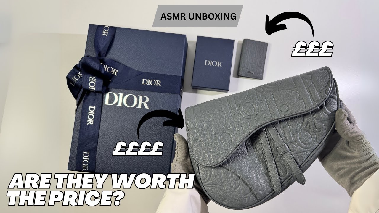 Mens Dior Saddle Bag & Card Holder Unboxing | Worth the price?