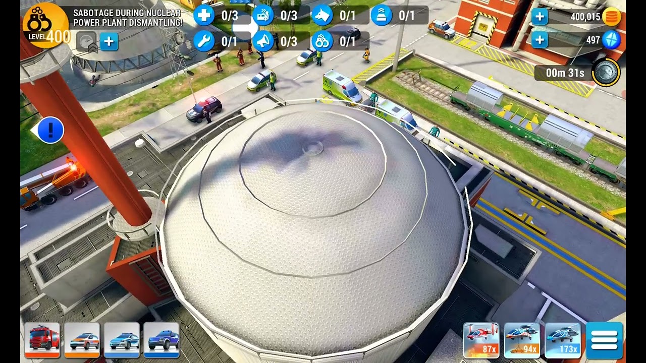 Emergency HQ, Hero Level 164, Sabotage during nuclear power plant dismantling