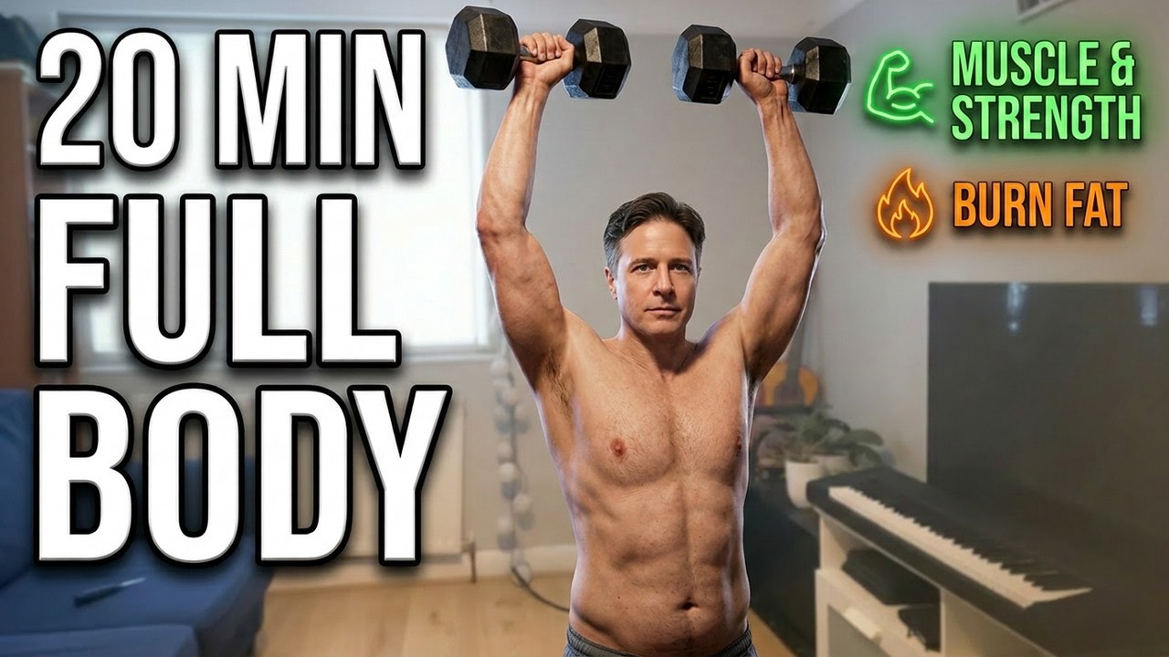 20 Minute Complete Full Body Dumbbell Workout (AT HOME)