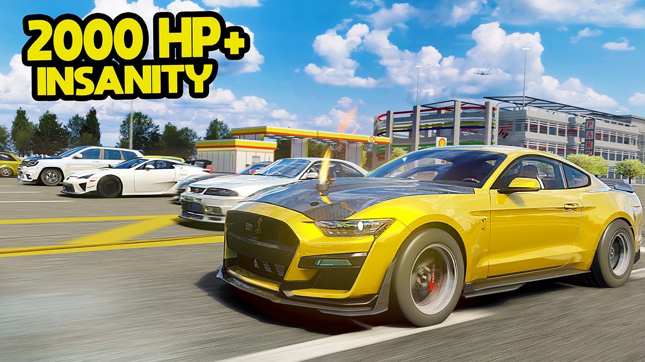 Я привёз свой Mustang GT500 мощностью более 2000 л.с. на гонку на 10 машин! — Assetto Corsa Drivi...