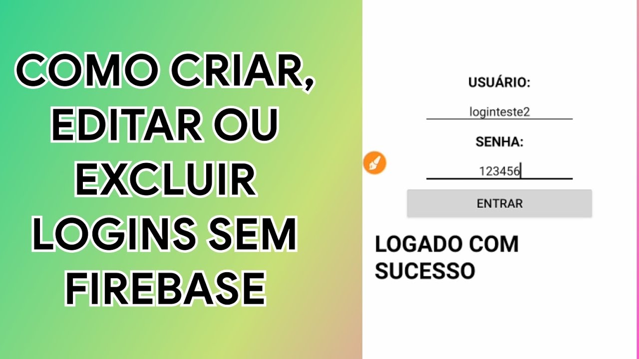 COMO CRIAR, EDITAR E EXCLUR LOGINS SEM FIREBASE NO SKETCHWARE | SketchStudios