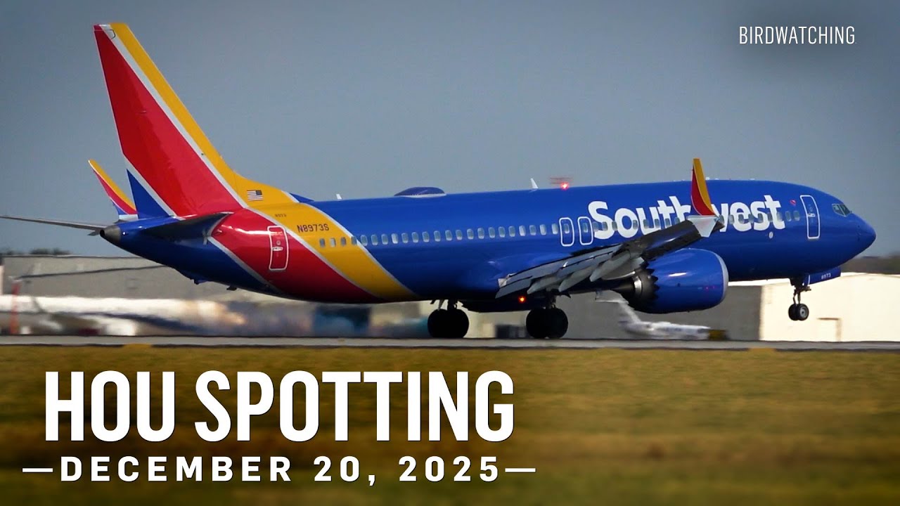 Plane Spotting at HOU Houston Hobby Airport - December 20, 2025