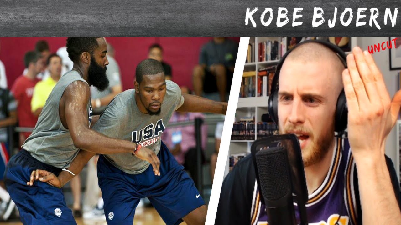 KobeBjoern reagiert auf Kevin Durant CRAZY 1on1 vs James Harden & Paul George | Reaktion