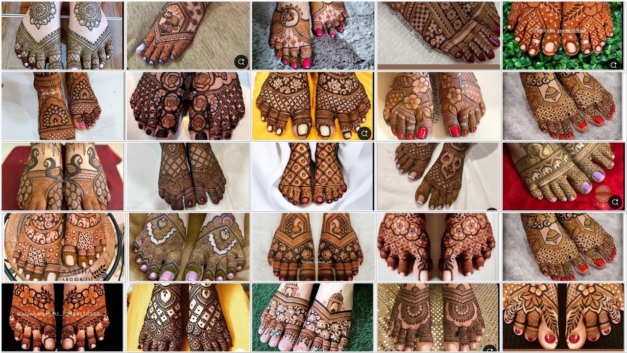 Top 50 + bridal mehndi designs for leg || trendy Foot mehandi designs ||feet mehndi design