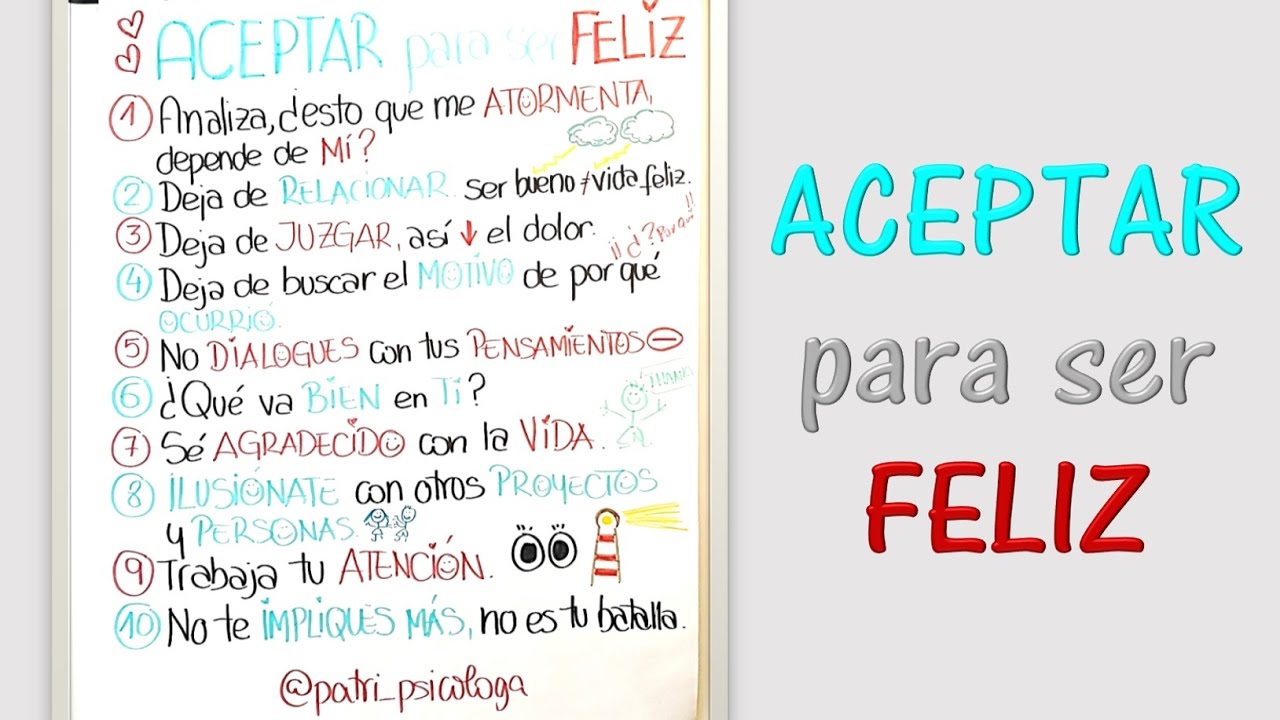 Aceptar para ser feliz