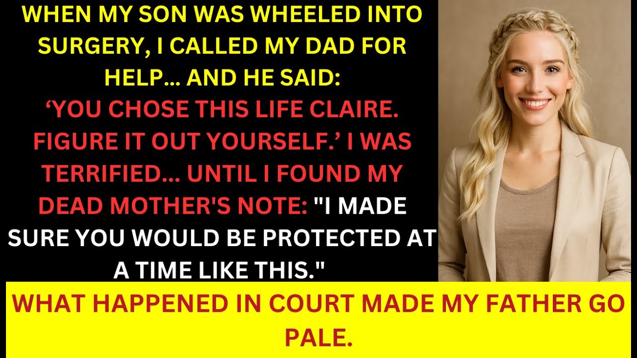 Dad Refused to Help Me When My Child Was in Surgery — He Didn't Expect What the Lawyer Did