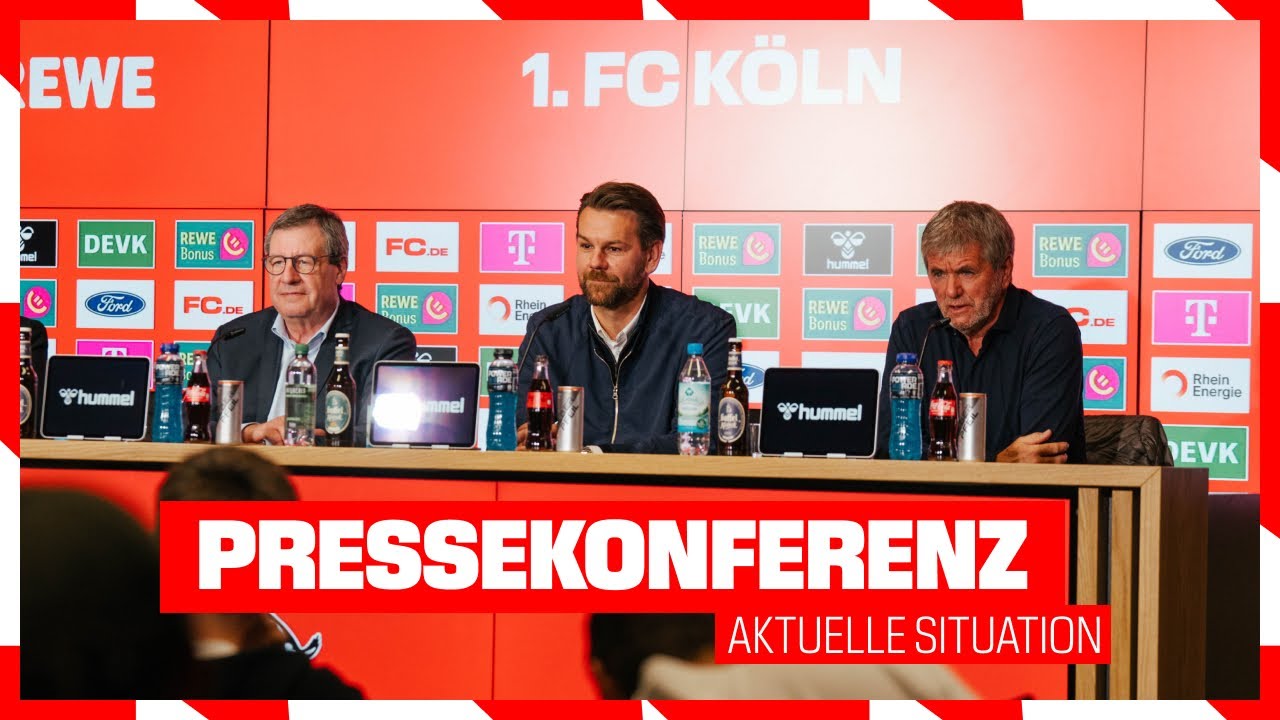 Pressekonferenz mit Friedhelm Funkel, Thomas Kessler und Werner Wolf | 1. FC Köln