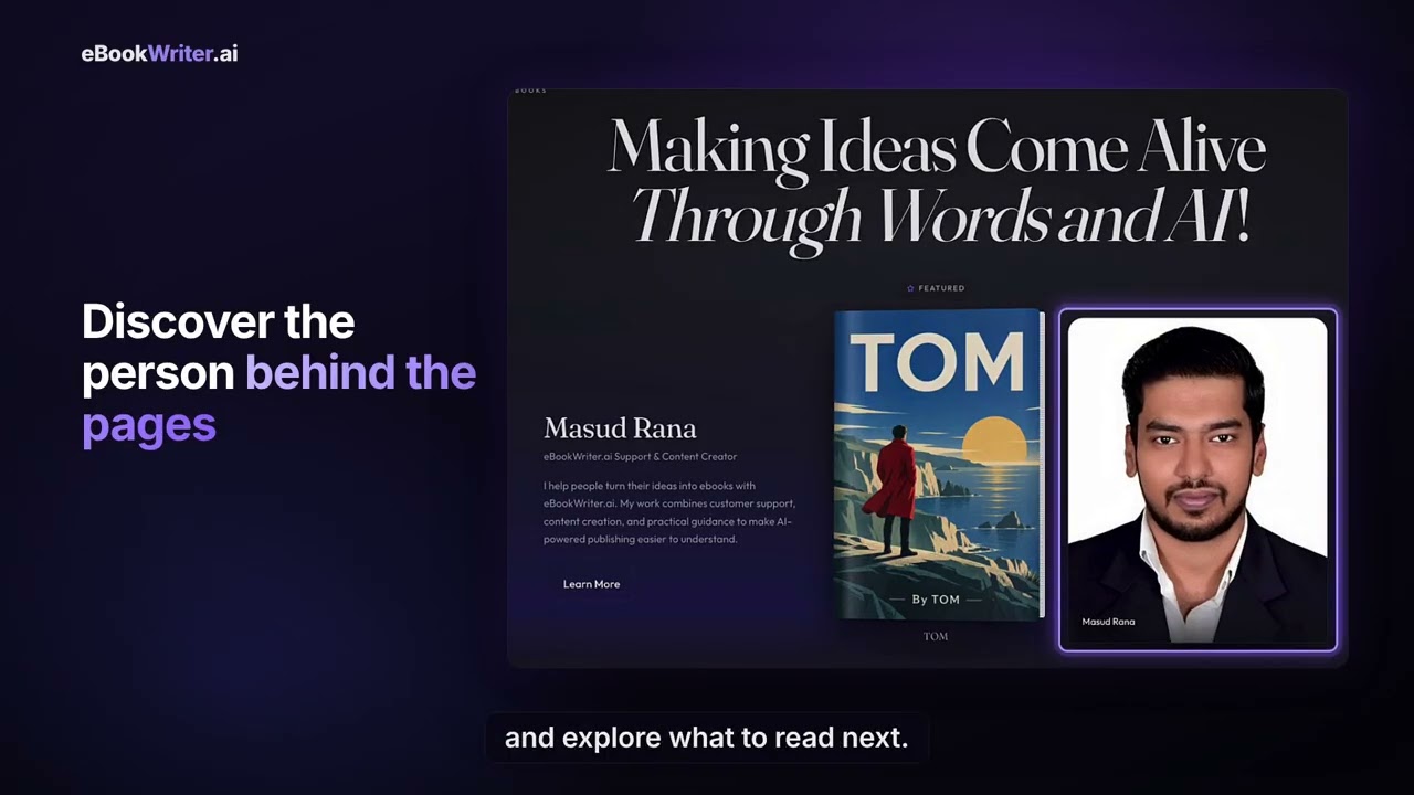 Build Your Author Brand | Introducing Author Pages by eBookWriter AI