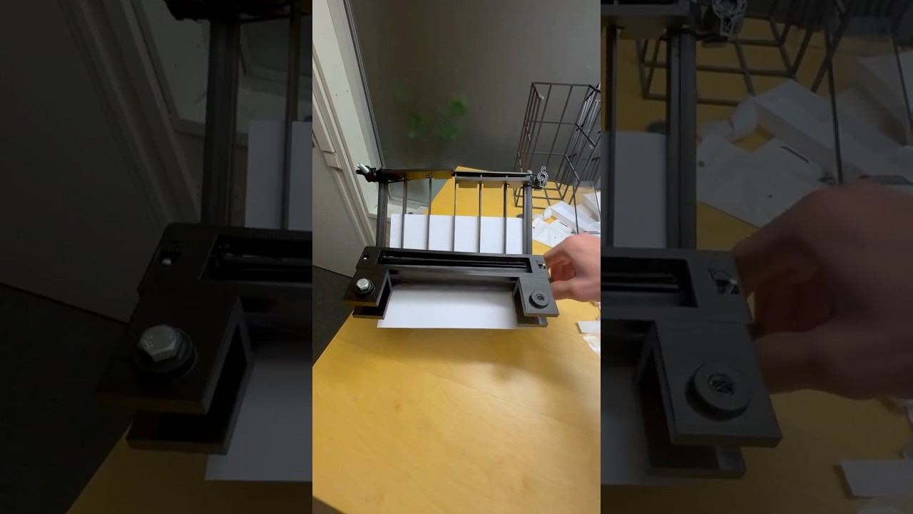 Building my own paper folding machine #arduino #diy #robotics Cred: @jbergmans Thingiverse