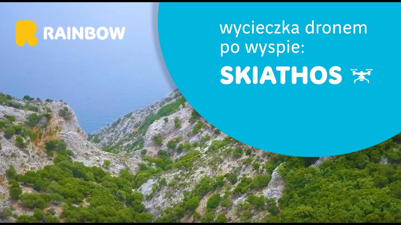 Skiathos - Wycieczka dronem po wyspie z Rainbow
