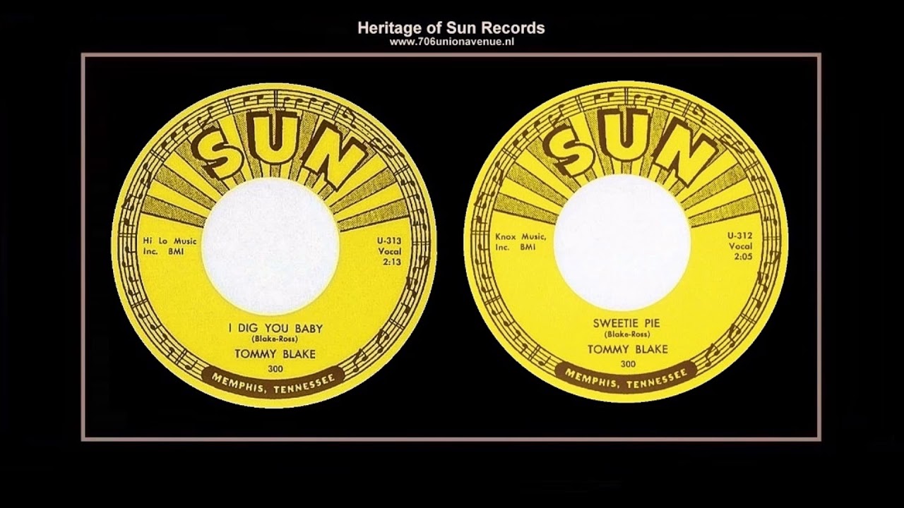(1958) Sun 300 ''I Dig You Baby'' b/w ''Sweetie Pie'' Tommy Blake