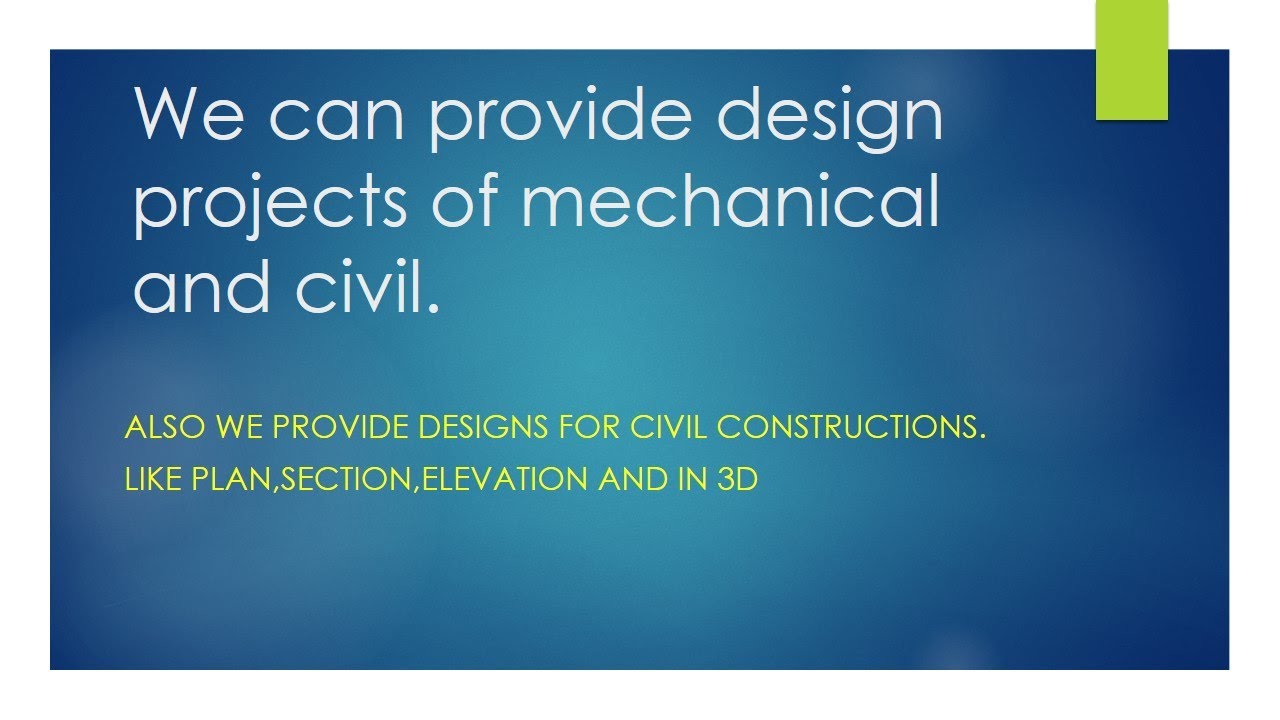 design projects civil and mechanical