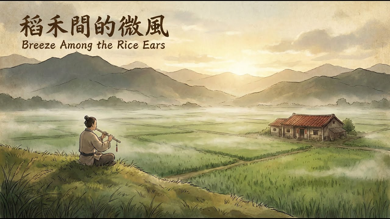 1 Hour Dizi Music 🇹🇼 一小時竹笛 | 稻禾間的微風 Rice | 懷舊 Nostalgia | Relax, Sleep, and Reading | BGM