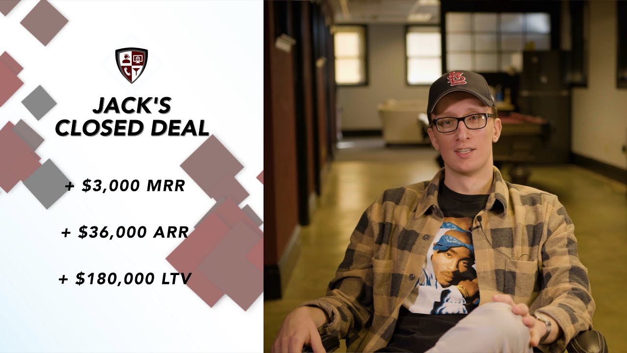 Jack's Closed Deal | $3,000 MRR, $36,000 ARR, $180,000 LTV | Arsenal Business Growth
