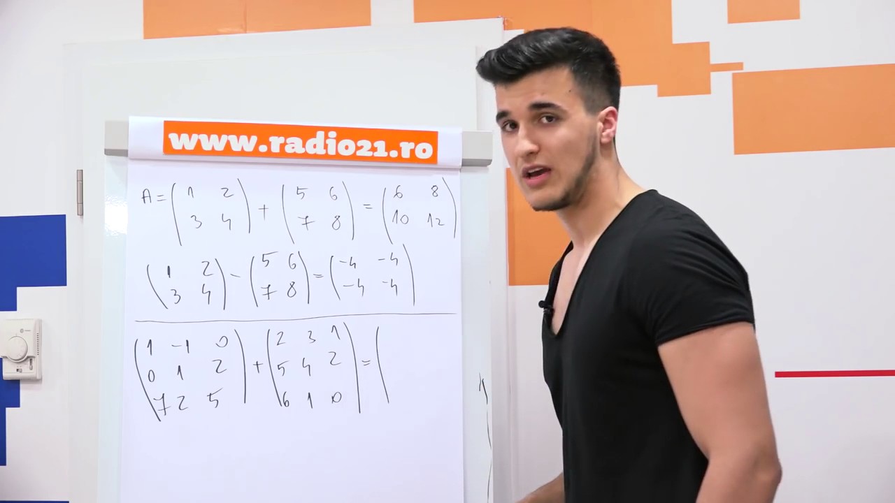 Cum se aduna si se scad matricile ? - Matei Teodorescu