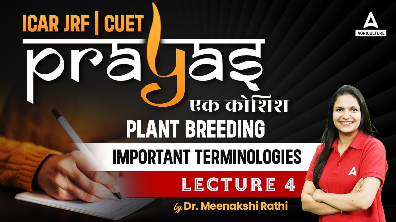 Plant Breeding #4 | Plant Science Lecture for ICAR JRF and CUET - Prayas By Meenakshi Ma'am