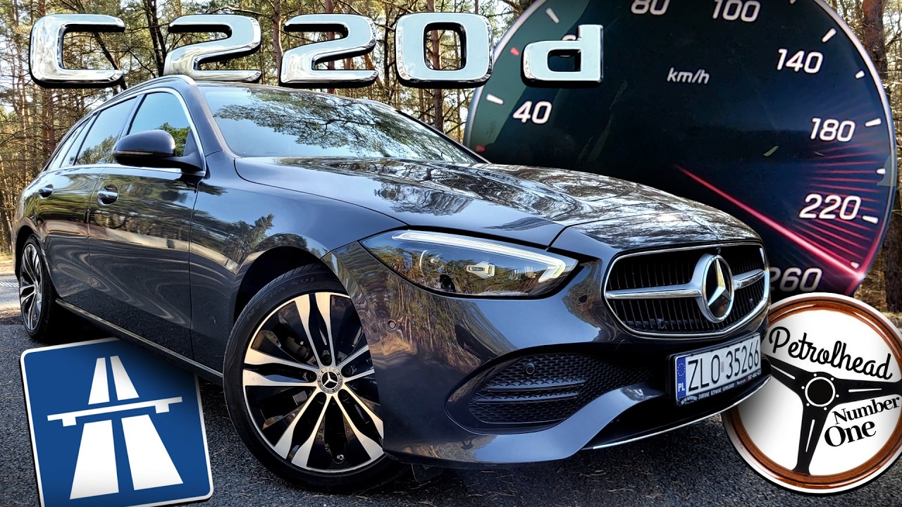 2022 Mercedes C220d S206 (220 KM) | V-MAX, 0-100, 100-200 km/h, Test, AUTOBAHN, Prezentacja | 4K
