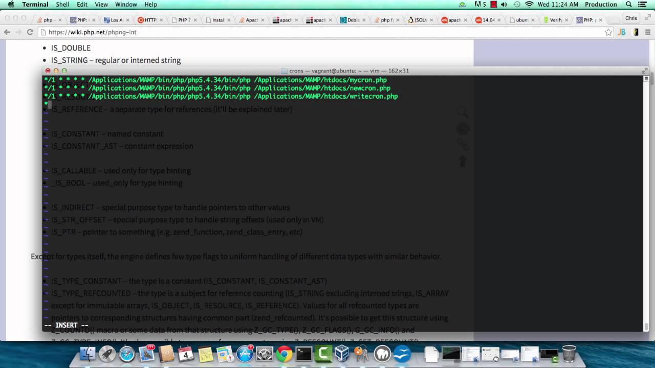 Mas OS X Crons and Cronjob - Crontab format